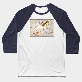 Unicorn dog vintage illustration Baseball T-Shirt